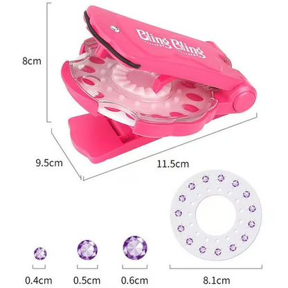 🔥【HOT】- ❤️60% OFF✨Glitter Diamond Styling Tools Hair Gemstone Styling Set💎