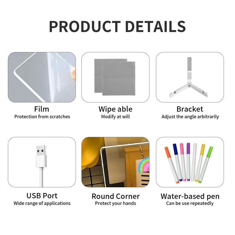 🎁Creative Rewritable Acrylic LED Message Board 🎨